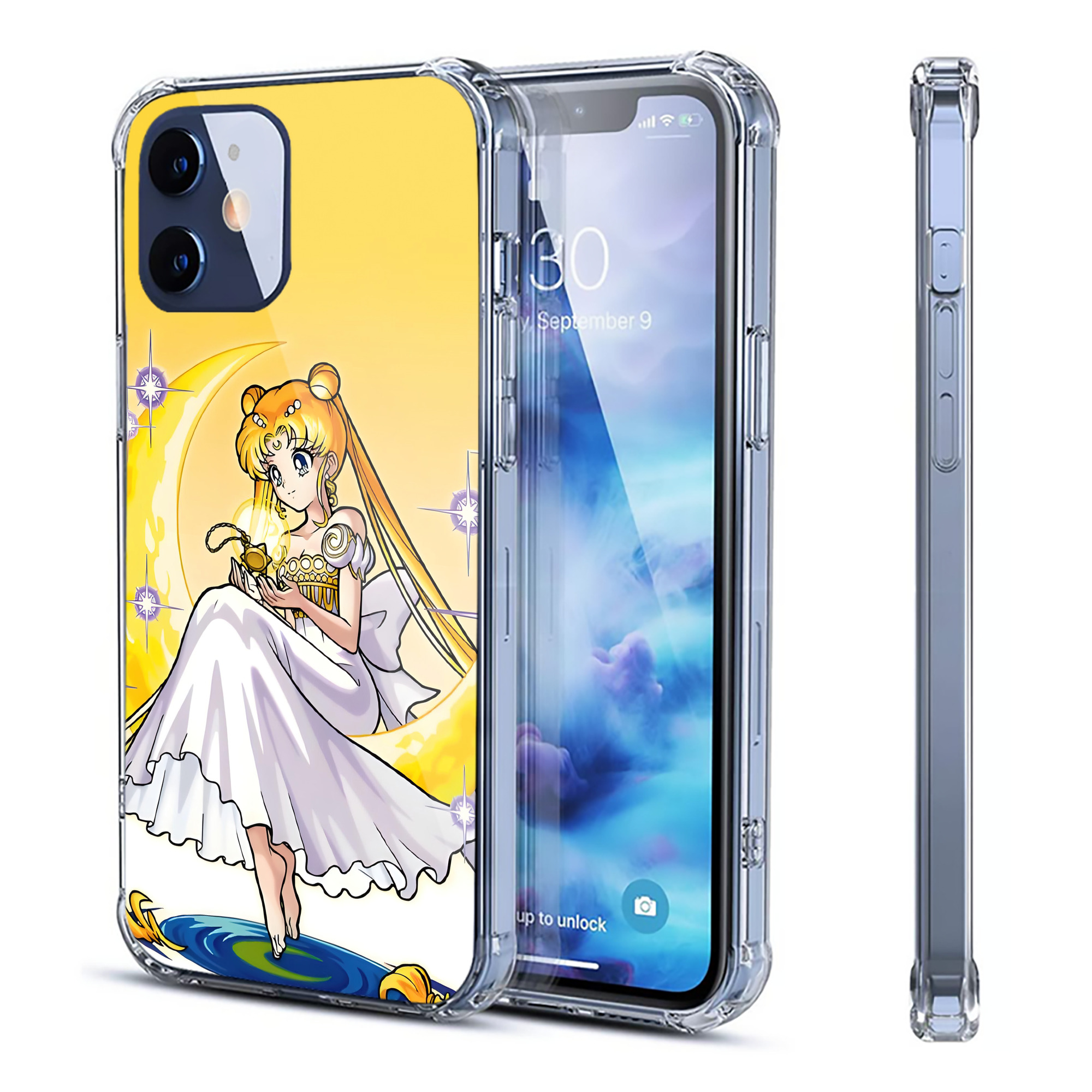 （画像用） 美少女戦士セーラームーン Sailor Moon 【iPhone 12シリーズ対応】透明スマホケース（クリアソフトケース）